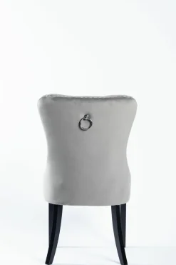 Krzesło Lael Velvet szare