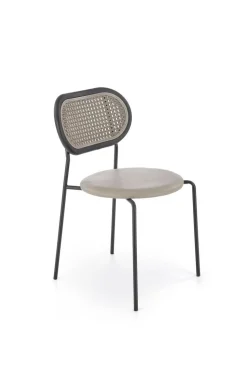 Krzesło Lander szare/ rattan syntetyczny