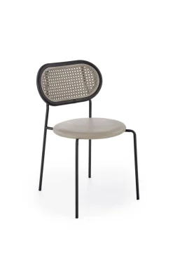 Krzesło Lander szare/ rattan syntetyczny