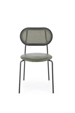 Krzesło Lander zielone/ rattan