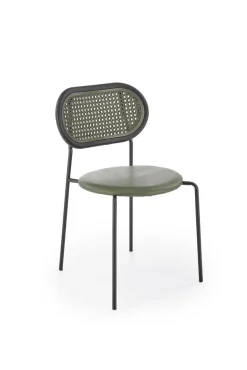 Krzesło Lander zielone/ rattan