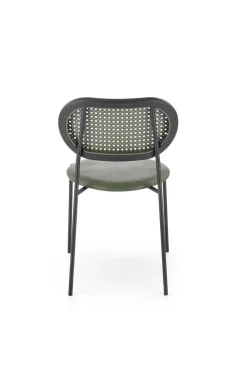 Krzesło Lander zielone/ rattan