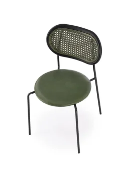 Krzesło Lander zielone/ rattan