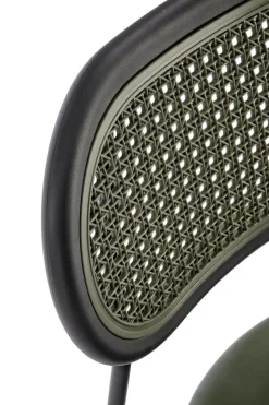 Krzesło Lander zielone/ rattan