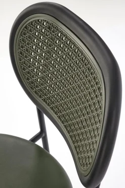 Krzesło Lander zielone/ rattan