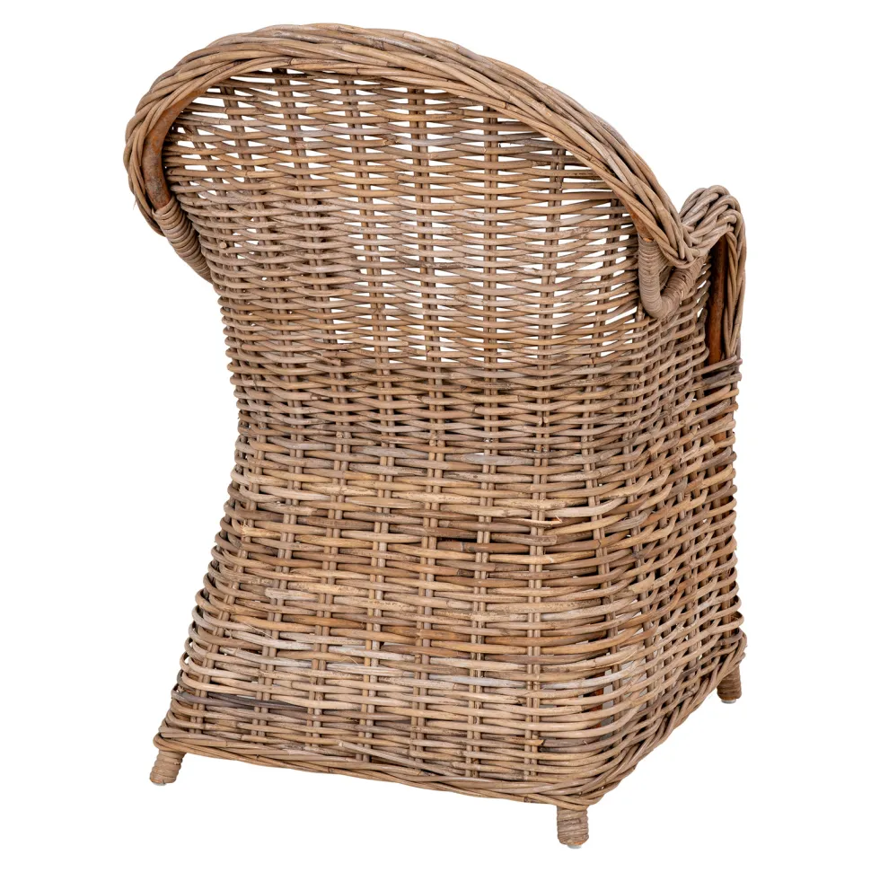 Krzesło Larisa rattan/szare