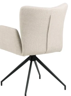 Krzesło Laura z podłokietnikami beżowe