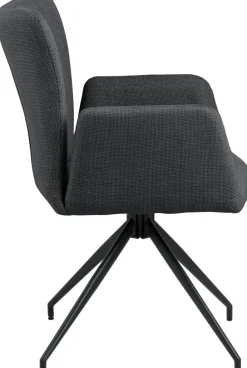 Krzesło Laura z podłokietnikami szary