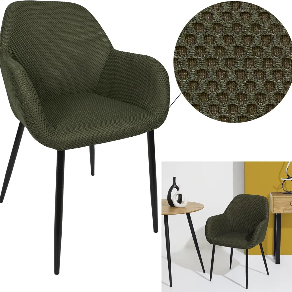 Krzesło Lavia zielone khaki