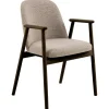 Krzesło Leo beżowe/ dąb dymiony Monza 60