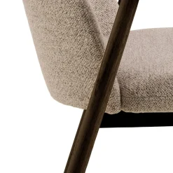 Krzesło Leo beżowe/ dąb dymiony Monza 60