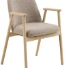 Krzesło Leo beżowe/ dąb Monza 60