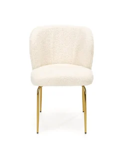 Krzesło Leonore boucle beż/złote