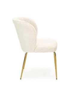 Krzesło Leonore boucle beż/złote