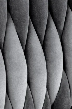 Krzesło Lina velvet szare/ złote