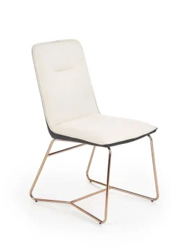 Krzesło Lirena kremowe/złote