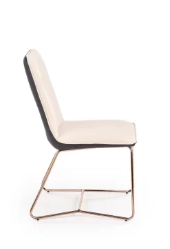 Krzesło Lirena kremowe/złote