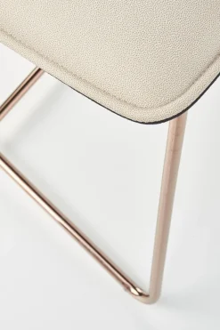 Krzesło Lirena kremowe/złote