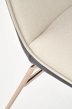 Krzesło Lirena kremowe/złote