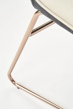 Krzesło Lirena kremowe/złote