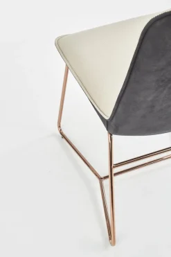 Krzesło Lirena kremowe/złote