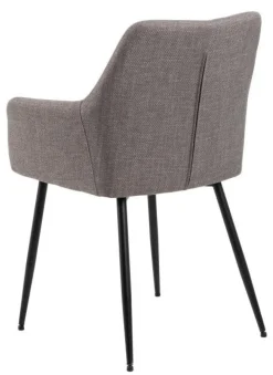 Krzesło Lizzy z podłokietnikami szare  jasne