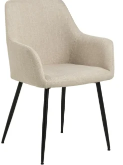 Krzesło Lizzy z podłokietnikami beżowe