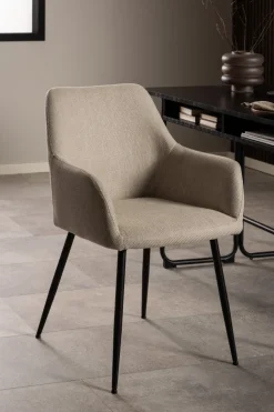 Krzesło Lizzy z podłokietnikami beżowe