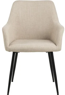 Krzesło Lizzy z podłokietnikami beżowe