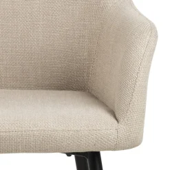 Krzesło Lizzy z podłokietnikami beżowe