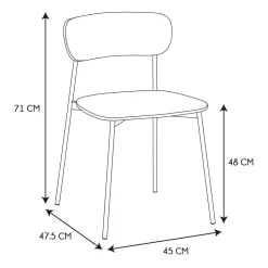 Krzesło Loki naturalne/beżowe