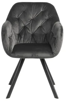 Krzesło Lola VIC Dark grey auto return  tapicerowane