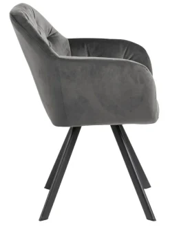 Krzesło Lola VIC Dark grey auto return  tapicerowane