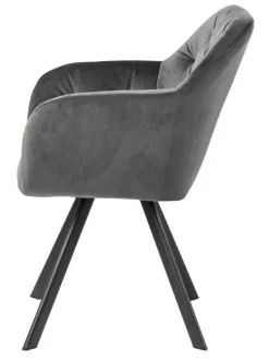 Krzesło Lola VIC Dark grey auto return  tapicerowane