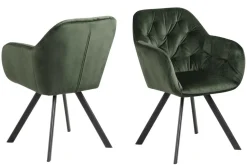 Krzesło Lola VIC Forest green auto return tapicerowane