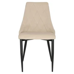 Krzesło Loretta velvet beżowe czarne