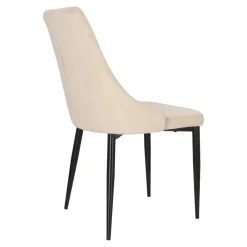 Krzesło Loretta velvet beżowe czarne