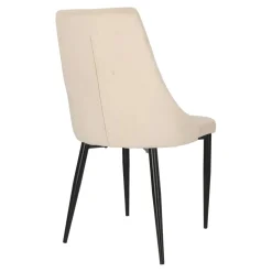 Krzesło Loretta velvet beżowe czarne