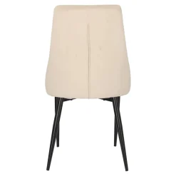 Krzesło Loretta velvet beżowe czarne