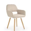 Krzesło Luizjana beżowe/buk