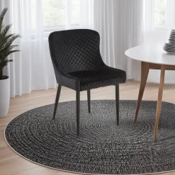 Krzesło Luna velvet czarne