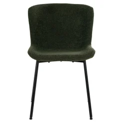 Krzesło Maceda boucle zielone ciemne/  czarne