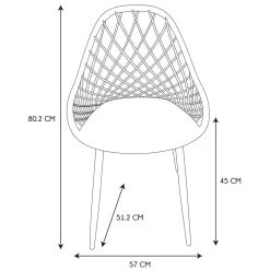 Krzesło Malaga taupe