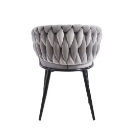 Krzesło Malaya Velvet szare