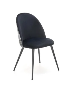 Krzesło Malva pepitka czare/białe