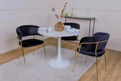 Krzesło Margo zielone tapicerowane