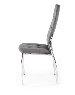 Krzesło Melani szare velvet