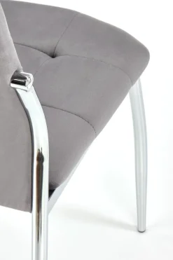 Krzesło Melani szare velvet