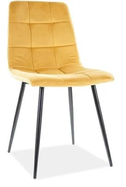 Krzesło Mello Velvet - curry Bluvel 68