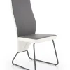 Krzesło Michigan białe/szare jasne